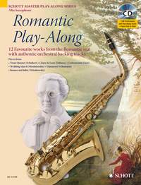 Romantic Play Along Alto Saxophone Book & Cd Sheet Music Songbook