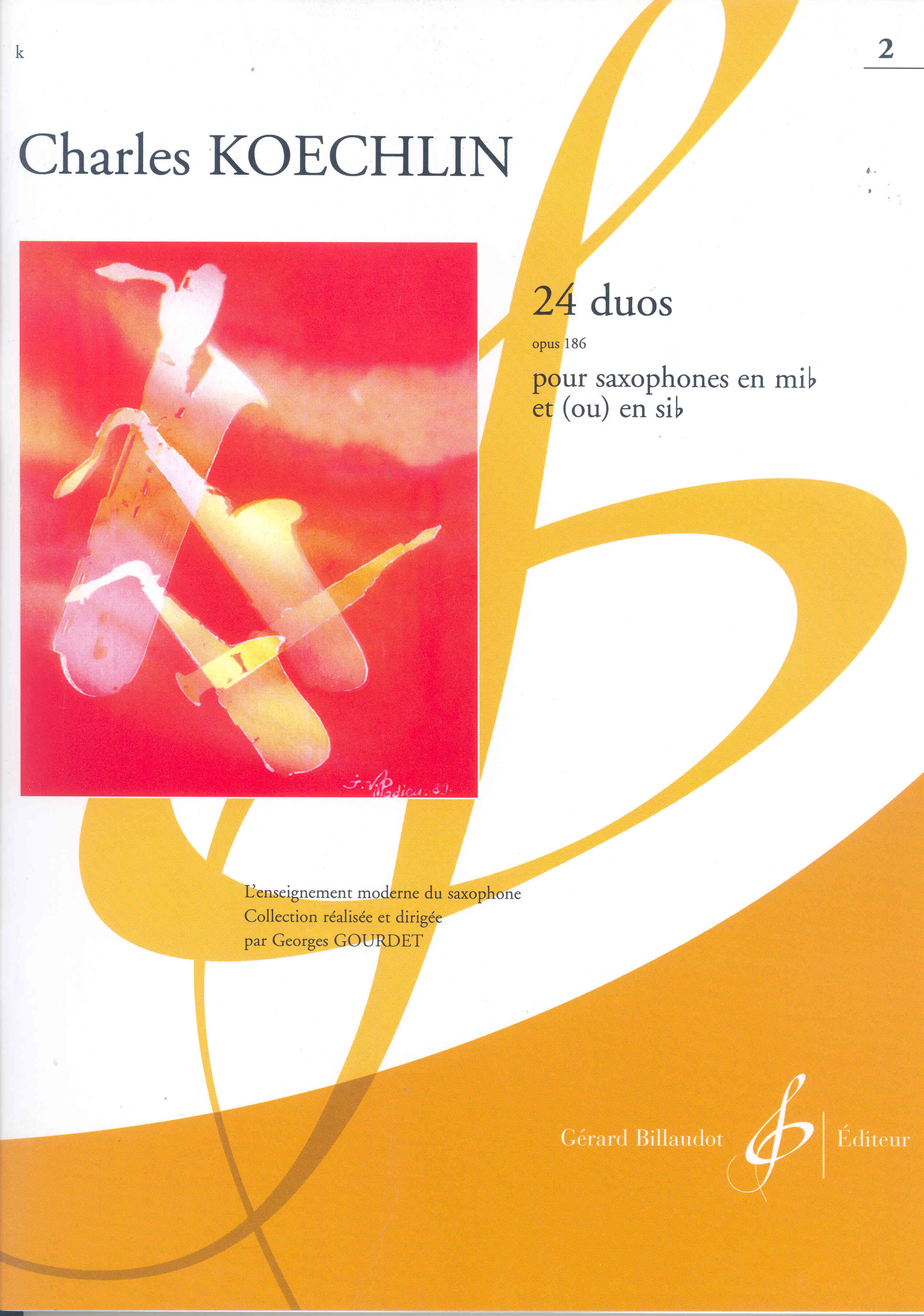 Koechlin 24 Duos Op 186 Vol 2 Saxophone Sheet Music Songbook