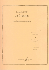 Loyon 32 Etudes For Solo Oboe Or Saxophone Sheet Music Songbook