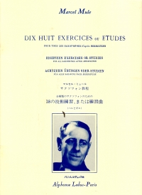 Mule 18 Exercices Ou Etudes Dapres Berbiguier Sax Sheet Music Songbook