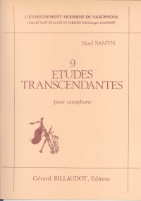 Samyn 9 Etudes Transcendantes Saxophone Sheet Music Songbook