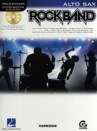 Rock Band Instrumental Play Along Alto Sax Bk & Cd Sheet Music Songbook