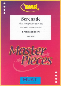 Schubert Serenade For Alto Sax & Piano Sheet Music Songbook