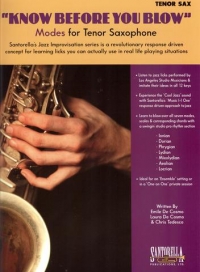 Know Before You Blow Modes For Tenor Sax + Cd Sheet Music Songbook