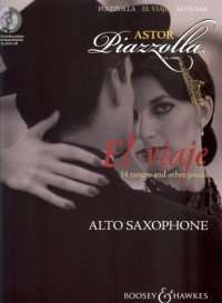 Piazzolla El Viaje Alto Sax Book & Cd Sheet Music Songbook