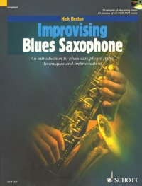Improvising Blues Saxophone Beston Book & Cd Sheet Music Songbook