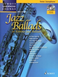 Jazz Ballads Tenor Book & Cd Saxophone Lounge Sheet Music Songbook