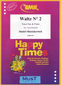 Shostakovich Waltz No 2 Tenor Sax & Piano Sheet Music Songbook