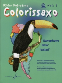 Colorissaxo Vol 1 Ombredane 1 Or 2 Alto Saxes + Cd Sheet Music Songbook