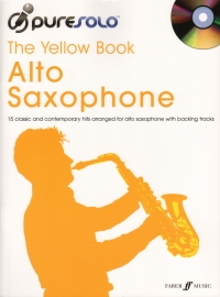 Pure Solo The Yellow Book Alto Saxophone Book & Cd Sheet Music Songbook