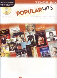 Popular Hits Instrumental Play Along Tenor Sax +cd Sheet Music Songbook