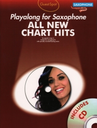 Guest Spot All New Chart Hits Saxophone Book & Cd Sheet Music Songbook