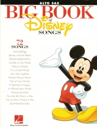 Big Book Of Disney Songs Alto Sax Sheet Music Songbook