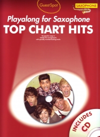 Guest Spot Top Chart Hits Alto Sax + Cd Sheet Music Songbook