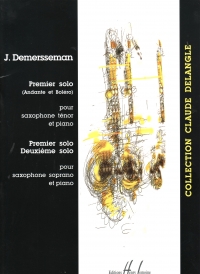 Demersseman 3 Solos Tenor Sax & Piano Sheet Music Songbook