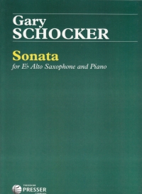 Schocker Sonata Alto Sax & Piano Sheet Music Songbook