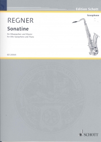 Regner Sonatina Alto Sax & Piano Sheet Music Songbook