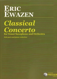 Ewazen Classical Concerto Tenor Saxophone & Piano Sheet Music Songbook