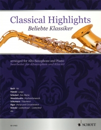 Classical Highlights Mitchell Alto Saxophone & Pf Sheet Music Songbook