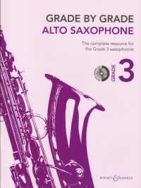 Grade By Grade Alto Saxophone Grade 3 Way + Cd Sheet Music Songbook
