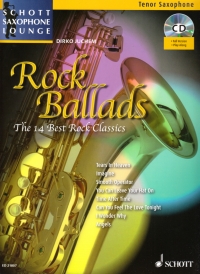 Rock Ballads Tenor Book & Cd Saxophone Lounge Sheet Music Songbook
