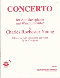 Rochester Young Concerto Alto Saxophone & Piano Sheet Music Songbook