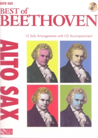 Best Of Beethoven Alto Sax + Cd Sheet Music Songbook