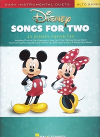 Disney Songs For Two Alto Saxes Sheet Music Songbook