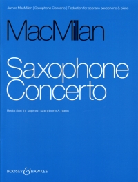 Macmillan Saxophone Concerto Soprano Sax & Pf Red Sheet Music Songbook