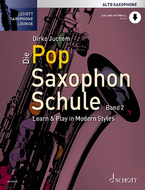 Die Pop Saxophon Schule Band 2 Alto Sax + Online Sheet Music Songbook