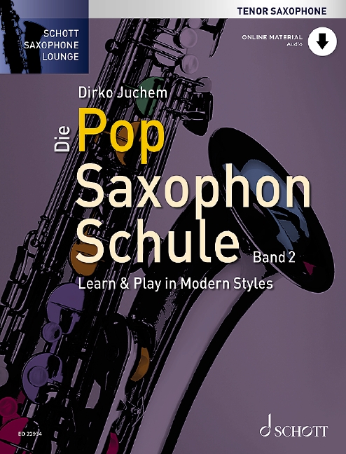 Die Pop Saxophon Schule Band 2 Tenor Sax + Online Sheet Music Songbook