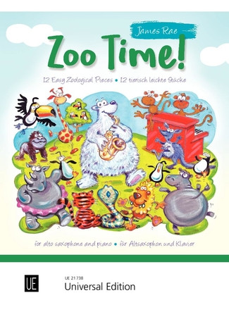 Zoo Time! Rae Alto Saxophone & Piano Sheet Music Songbook