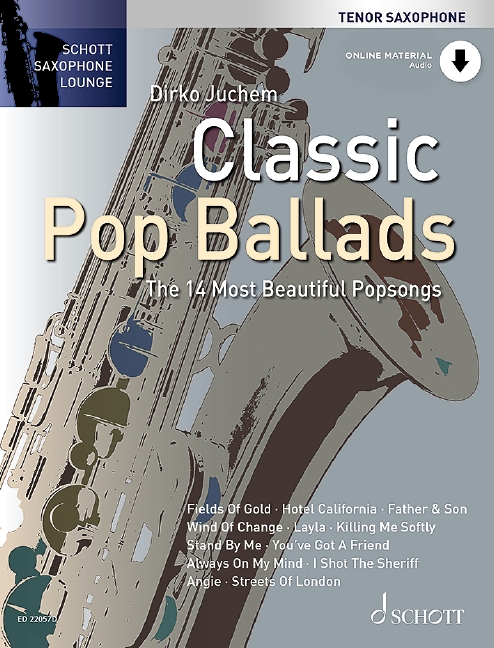 Classic Pop Ballads Tenor Saxophone Book & Online Sheet Music Songbook
