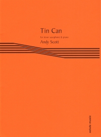 Scott Tin Can Tenor Saxophone & Piano Sheet Music Songbook