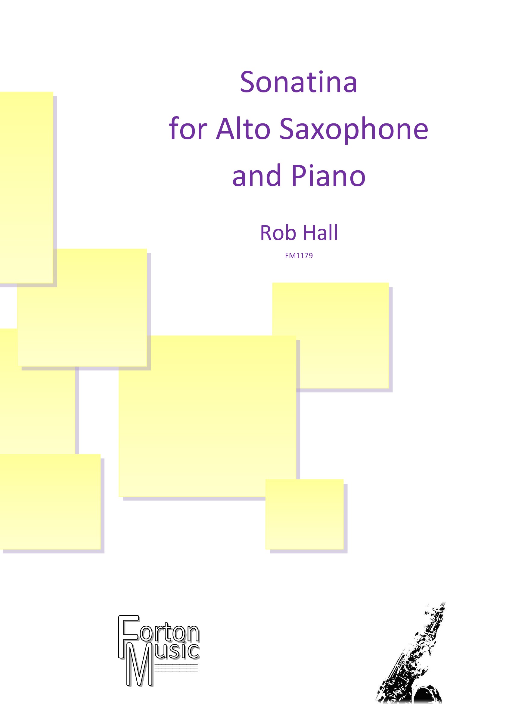 Hall Sonatina For Alto Saxophone And Piano Sheet Music Songbook