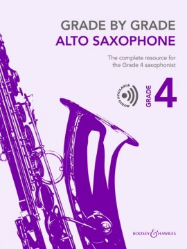 Grade By Grade Alto Saxophone Grade 4 Way + Audio Sheet Music Songbook