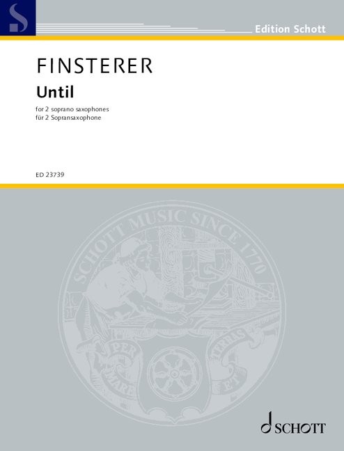 Finsterer Until Soprano Saxophone Duet Sheet Music Songbook