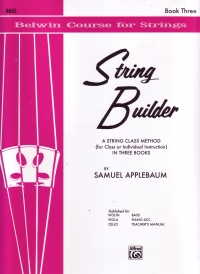 String Builder 3 Applebaum String Bass Sheet Music Songbook