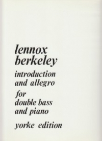 Berkeley Introduction & Allegro Double Bass Sheet Music Songbook