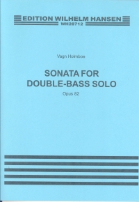 Holmboe Sonata Op82 Double Bass Sheet Music Songbook