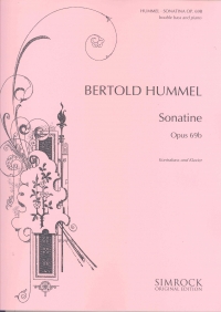 Hummel Sonatina Op69b Double Bass & Piano Sheet Music Songbook