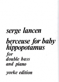 Lancen Berceuse For Baby Hippopotamus Double Bass Sheet Music Songbook
