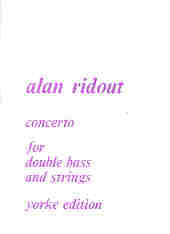 Ridout Concerto Double Bass Sheet Music Songbook