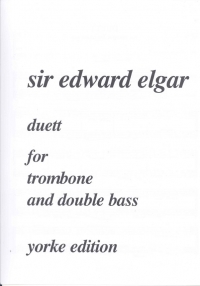 Elgar Duett Trombone & Double Bass Sheet Music Songbook