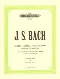 Bach Solo Suites Vol1 Suites 1-3 Double Bass Sheet Music Songbook