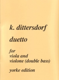 Dittersdorf Duetto Eb String Bass & Viola Sheet Music Songbook