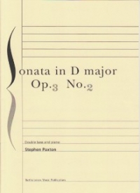 Paxton Sonata Op3 No 2 Dmaj Double Bass Sheet Music Songbook