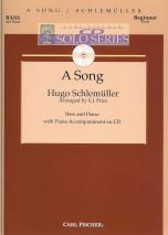 Schlemuller Song Double Bass & Piano Cd Solos Sheet Music Songbook