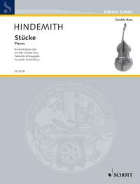 Hindemith Pieces For Double Bass Sheet Music Songbook