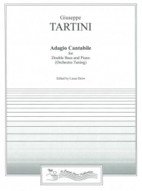 Tartini Adagio Cantabile Op65 Double Bass & Piano Sheet Music Songbook